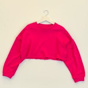 Felpa crop oversize