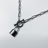 collana lucchetto argento
