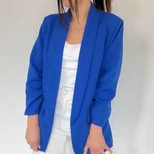 Blazer manica arricciata