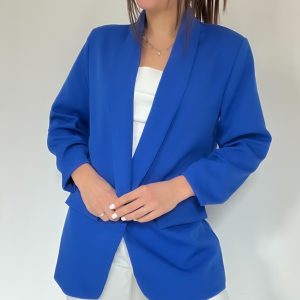 Blazer manica arricciata