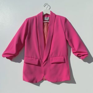 Blazer manica arricciata