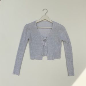 Cardigan lacci lurex