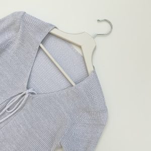 Cardigan lacci lurex