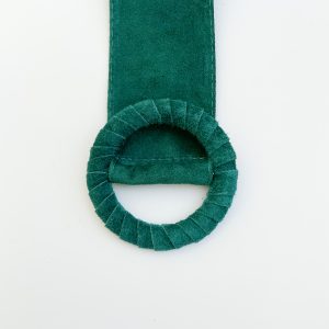 Cintura in camoscio verde