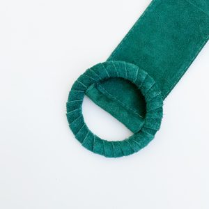 Cintura in camoscio verde