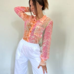 Camicia fantasia zebrata