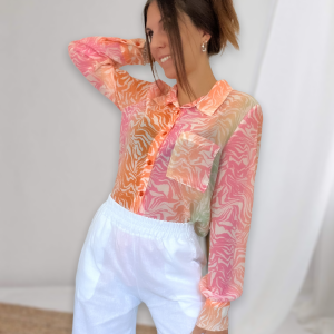 Camicia fantasia zebrata