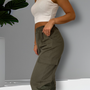 Jogger cargo verde militare