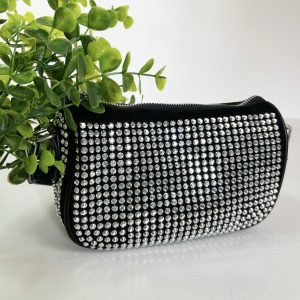 Borsa nera strass