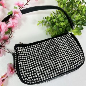 Borsa nera strass