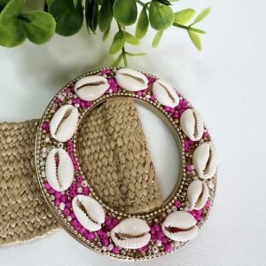 Cintura conchiglie fucsia