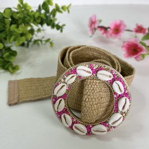 Cintura conchiglie fucsia