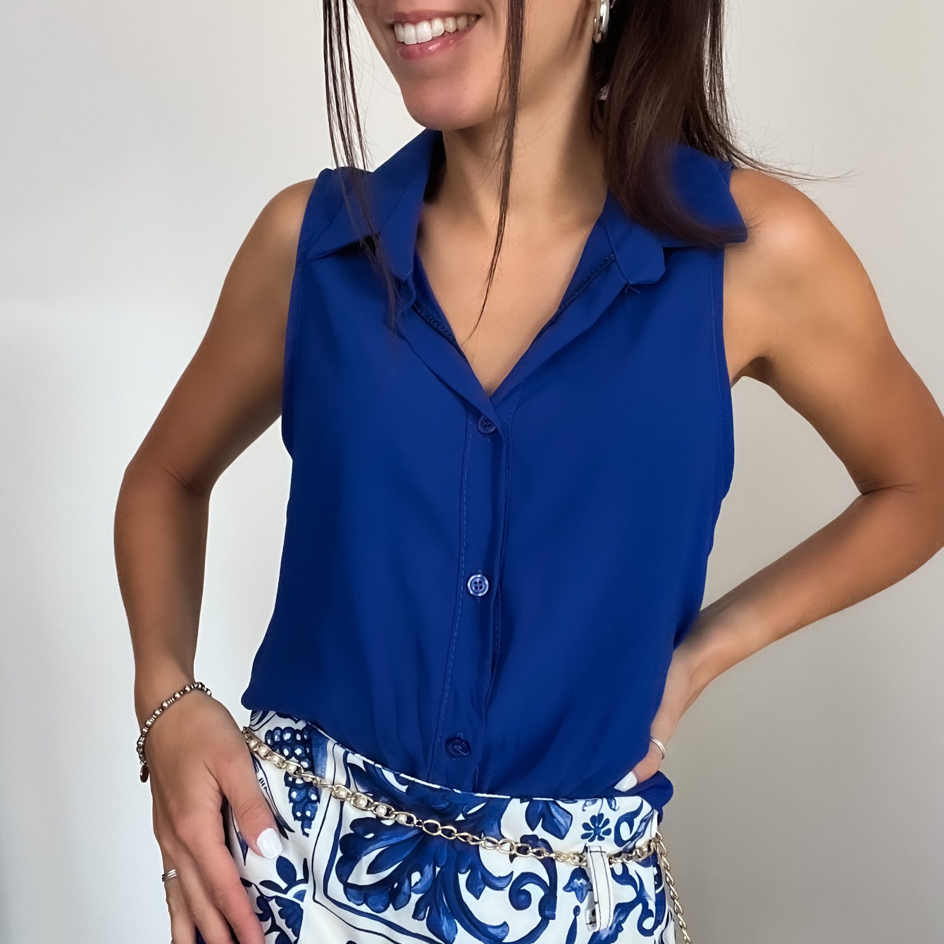 camicetta blu