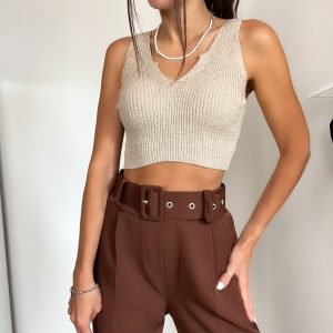 Top lurex oro