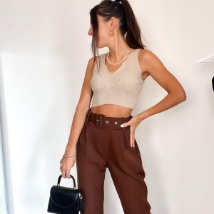 Top lurex oro